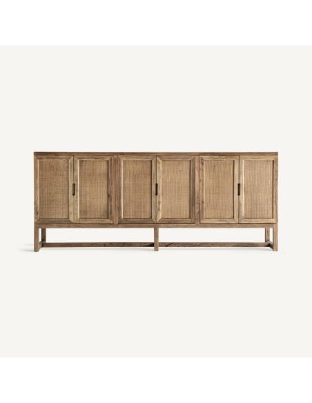 Aparador Byremo de Madera de Olmo Marrón 220x45x90 cm – Vical Home
