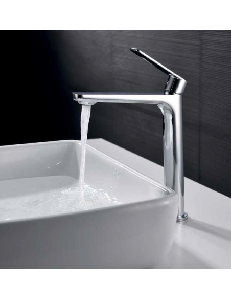 Grifo lavabo monomando alto GLORY CROMO/NEGRO/ORO