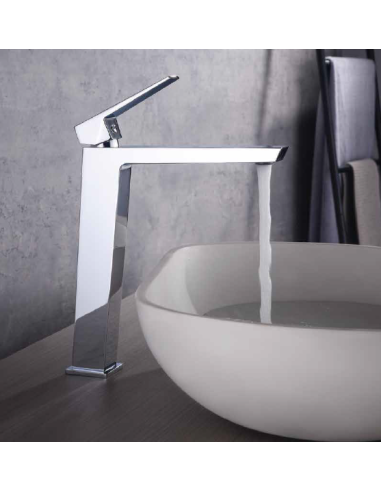 Grifo lavabo monomando alto INFINITE CROMO/NEGRO/ORO/ORO ROSA