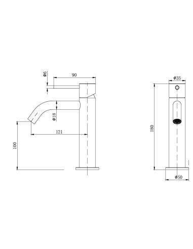 GRIFO LAVABO PROMISE CROMO/NEGRO/ORO/NIQUEL