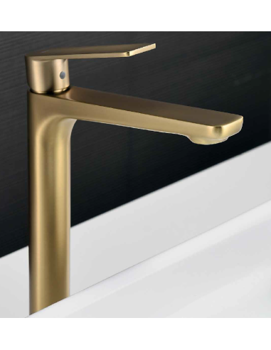 Grifo lavabo monomando alto GLORY CROMO/NEGRO/ORO