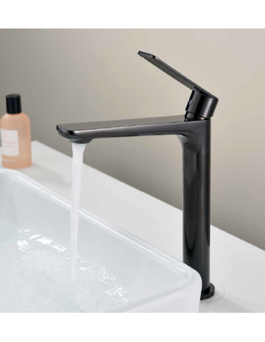 Grifo lavabo monomando alto GLORY CROMO/NEGRO/ORO