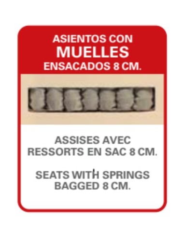 Sofá Chaiselongue Fija Sense de Mayor Tapizados...