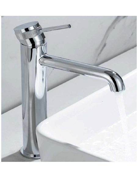 Grifo lavabo alto monomando DIAMOND CROMO/ORO/GRIS
