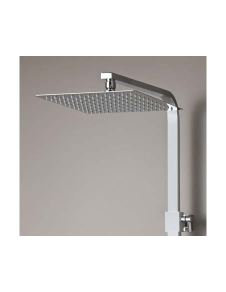 COLUMNA DUCHA TERMOSTÁTICA CUADRADA CROMO/NEGRO