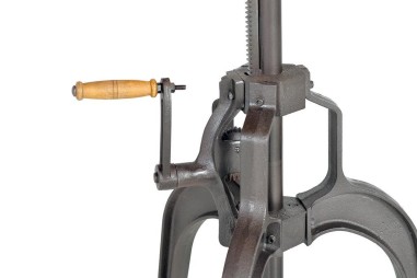 Mesa elevable en madera reciclada multicolor de...