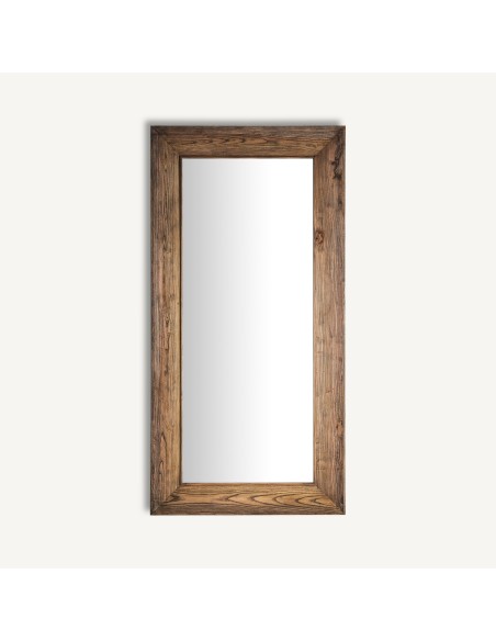 Espejo Norvik de Madera de Olmo Marrón 100x200 cm - Vical Home