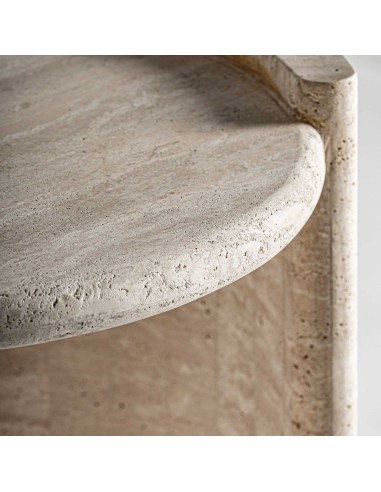 Mesa Auxiliar Thiennes de Travertino Beige –...