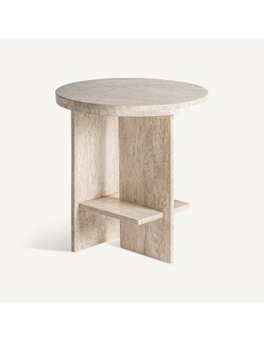 Mesa Auxiliar Thiennes de Travertino Beige –...