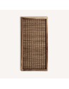 Panel decorativo de fibra natural marrón estilo étnico de Vical Home