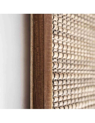 Panel Decorativo de Fibra Natural Marrón –...