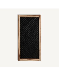 Panel decorativo de ratán marrón estilo boho de Vical Home 50x100 cm