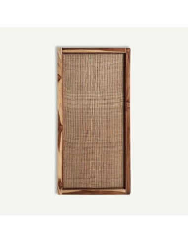Panel decorativo de fibra natural marrón estilo boho de Vical Home 50x100 cm