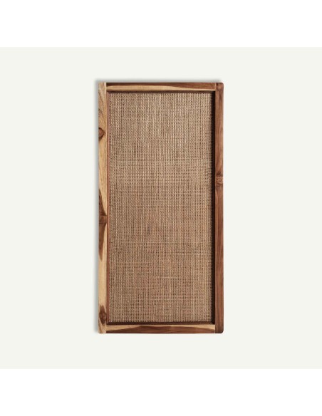 Panel decorativo de fibra natural marrón estilo boho de Vical Home 50x100 cm