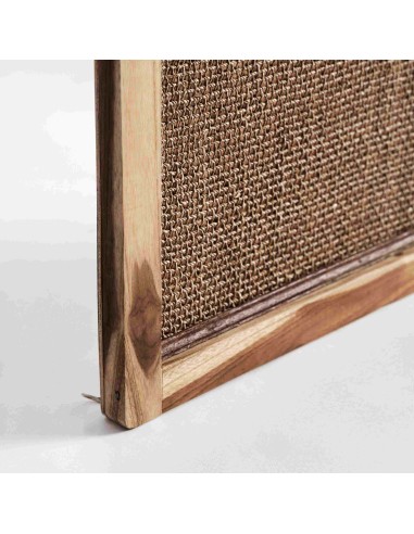 Panel Decorativo de Fibra Natural Marrón Estilo...