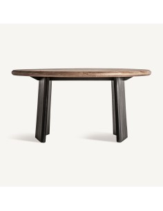 Mesa de Comedor Ardoix Negra en Madera de Mango – Vical Home