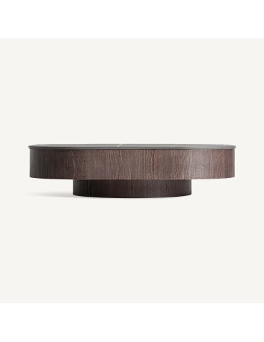Mesa de Centro Neufs de Vical Home – Estilo Art Déco en Mármol Sintético y Madera