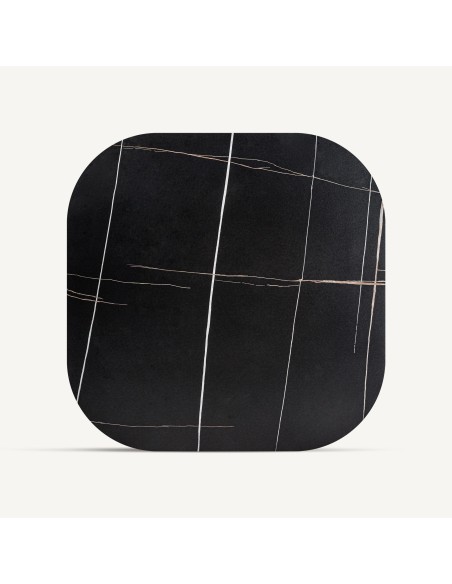 Mesa de Centro Neufs de Vical Home – Estilo Art Déco en Mármol Sintético y Madera