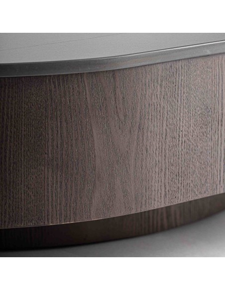 Mesa de Centro Neufs de Vical Home – Diseño Art Déco en Mármol Negro y Madera