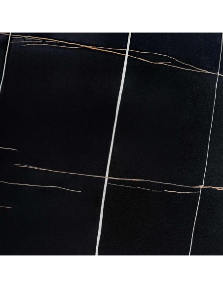 Mesa de Centro Neufs de Vical Home – Diseño Art Déco en Mármol Negro y Madera