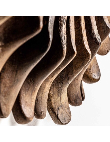 Espejo Roth de Vical Home – Estilo Étnico en Madera Reciclada Marrón Envejecida