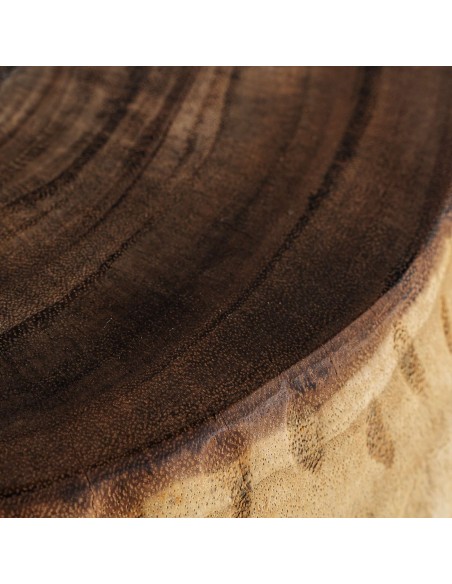 Mesa de Centro Gairo de Vical Home – Madera Suar Tallada con Acabado Natural