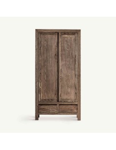 Armario de Madera de Olmo Marrón – Diseño Natural de...
