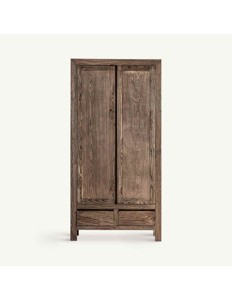 Armario de Madera de Olmo Marrón – Diseño Natural de VICAL HOME