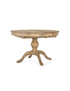 Mesa Comedor Extensible Redonda de Madera de Mango –...