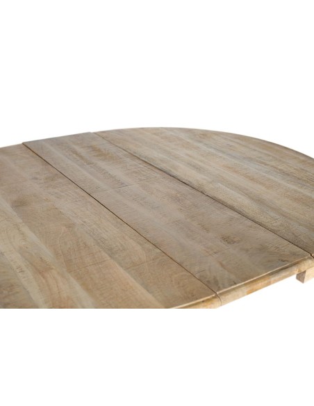 Mesa Comedor Extensible Redonda de Madera de Mango – Giner y Colomer