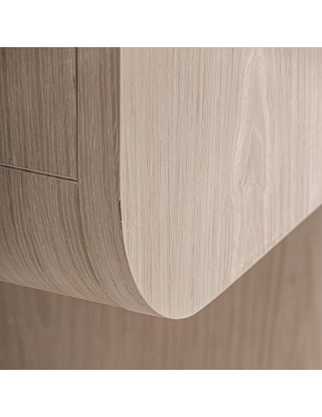 Armario Kharj de Madera de Roble y Cristal Transparente – Vical Home