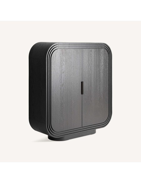 Armario Rize de Roble Negro Estilo Art Déco – Vical Home