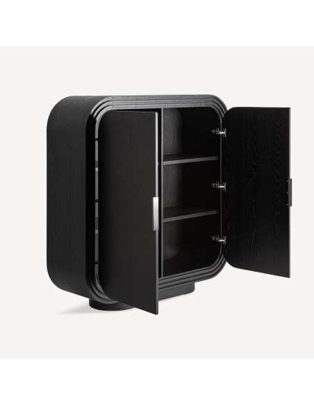 Armario Rize de Roble Negro Estilo Art Déco – Vical Home