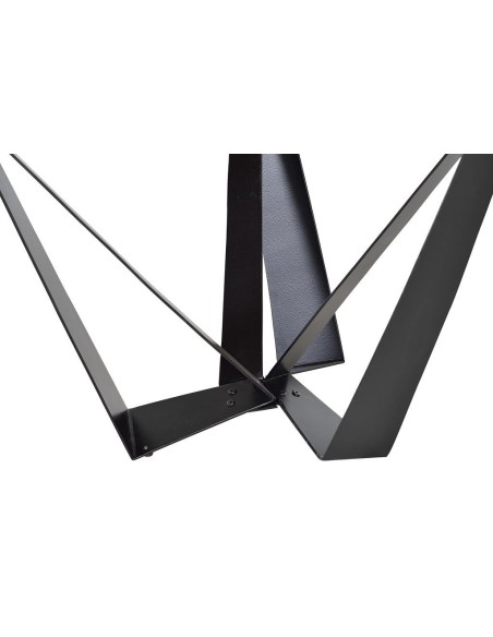 Mesa de Comedor Redonda Giner y Colomer en Madera de Acacia y Metal - 120 cm