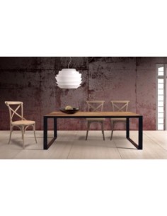 Mesa de Comedor Giner y Colomer de Madera de Mango Macizo...