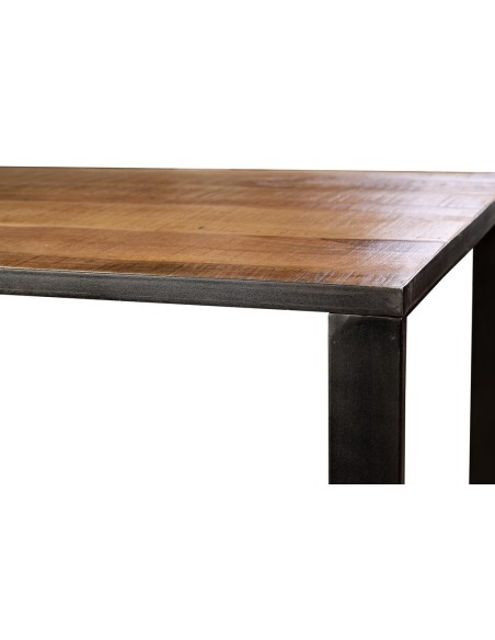 Mesa de Comedor Giner y Colomer de Madera de Mango Macizo y Hierro - 180 cm