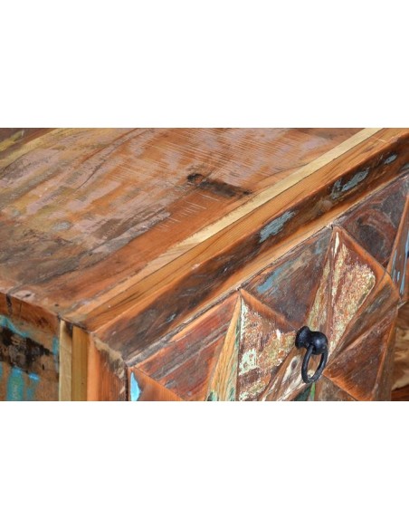 Aparador de Madera Reciclada Maciza con Estantes – Colección DIAMANTE | Giner y Colomer