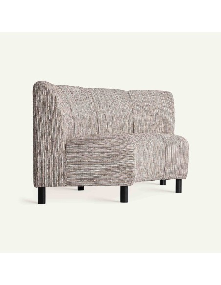 Módulo Central de Sofá Brouville Beige – VICAL HOME | Diseño Contemporáneo y Estructura de Madera Negra