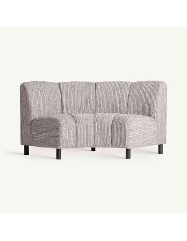 Módulo Central de Sofá Brouville Beige – VICAL HOME | Diseño Contemporáneo y Estructura de Madera Negra