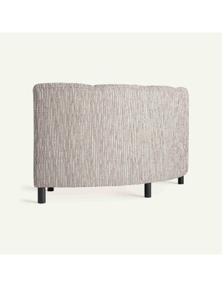 Módulo Central de Sofá Brouville Beige – VICAL HOME | Diseño Contemporáneo y Estructura de Madera Negra