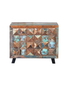 Cómoda de Madera Reciclada con Cajones y Puertas –...
