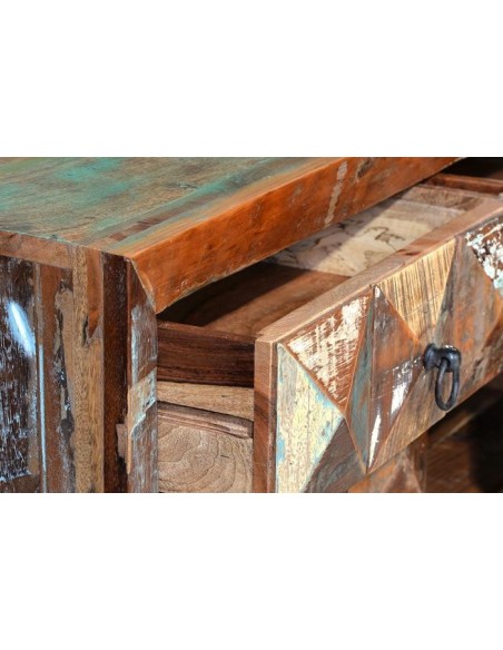 Cómoda de Madera Reciclada con Cajones y Puertas – Colección DIAMANTE | Giner y Colomer