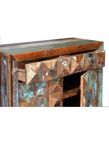 Cómoda de Madera Reciclada con Cajones y...