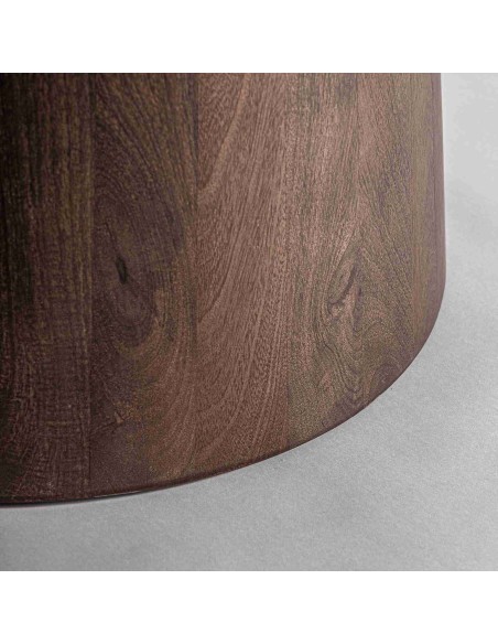 Mesa de Comedor Varzi de Vical Home en Travertino y Madera de Mango - Estilo Art Decó