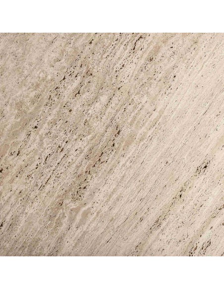 Mesa de Comedor Varzi de Vical Home en Travertino y Madera de Mango - Estilo Art Decó