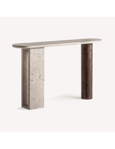 Consola Clare de Vical Home en Travertino y Madera –... 2