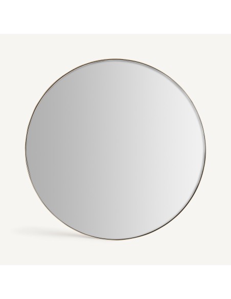 Espejo Decorativo Redondo en Hierro Dorado – Vical Home