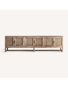 Mueble TV de Madera de Olmo 220 cm – Vical Home