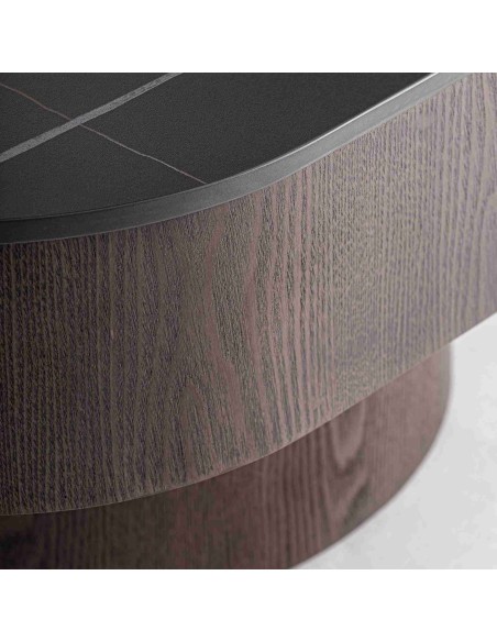 Mesa de Centro Neufs de Mármol Sintético y Nogal – Vical Home