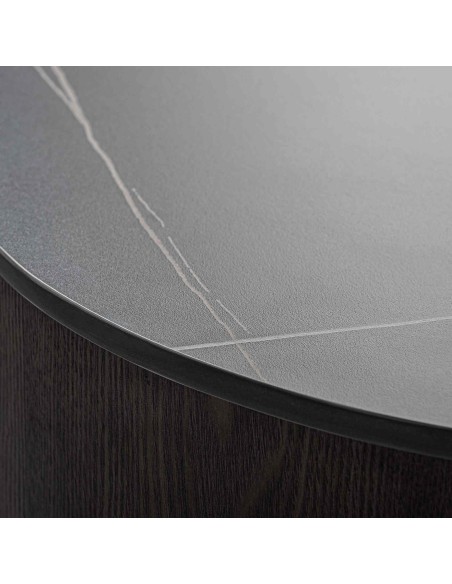 Mesa de Centro Neufs de Mármol Sintético y Nogal – Vical Home